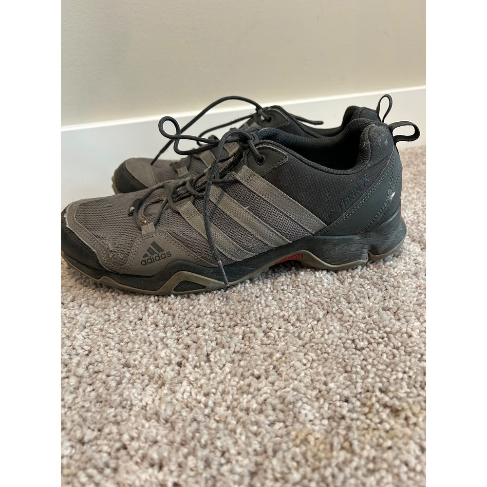 Adidas Terrex Mens Hiking Shoes Grey Black Low Top Sneakers Size 11 #2234 - Picture 2 of 10